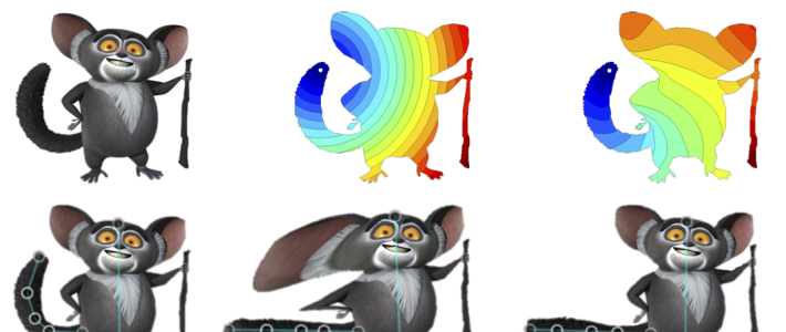 Shape-aware character deformation Shape-aware character deformation